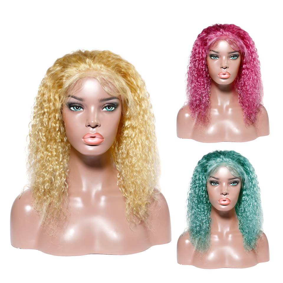 Stema Natural Wave Color Lace Front Wigs Human Hair Wigs